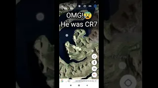 OMG!😰 I found Cristanio Ronaldo in google earth || Google earth scary #shorts #shortvideo #google