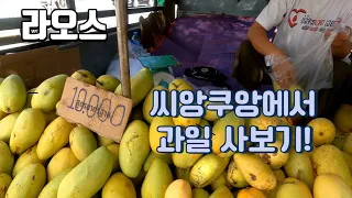 [라오스] 씨앙쿠앙에 가다/ 과일 잔뜩 사보기