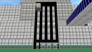 Beno Skyscrapersim , Modernham International Airport hotels area - Glas Doors and new Door Sound