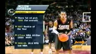 Allen Iverson 41pts vs Tim Hardaway Alonzo Mourning Heat NBA 00/01 MVP