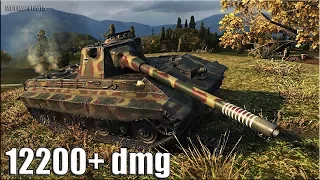 E 50 Ausf. M статист тащит бой 12200+ dmg 🌟🌟🌟 World of Tanks лучший бой на Е50М