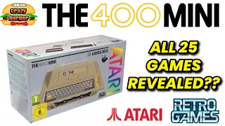 THE400 Mini ALL 25 Games Revealed??