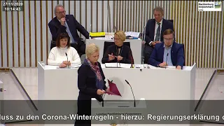 Sondersitzung des Landtages am 27.11.2020 (103. Landtagssitzung)