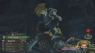 Kingdom Hearts 2 Final Mix - Barbossa Boss Fight (Critical Mode)