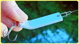 How to make a homemade spoon lure using an aluminum plate / アルミニウムプレートを使った自家製スプーンルアーの作り方。