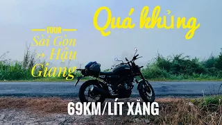 XSR 155 quá tiết kiệm xăng | tour Sài Gòn đi Hậu Giang | XSR 155