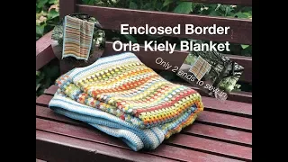 Ophelia Talks CROCHET An ENCLOSED DOUBLE Border and NO ENDS TO SEW IN