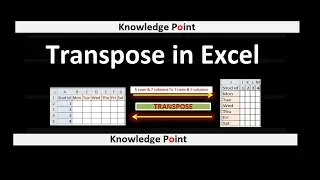 Flip rows and columns of a range using Transpose.