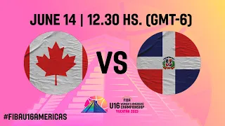 Canada v Dominican Republic | Full Basketball Game | FIBA U16 Women's Americas Championship 2023