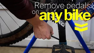 How to remove Crankbrothers Stamp 1 Pedals on a MTB! Complete bicycle pedal removal guide!