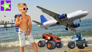 ★Летим в Турцию на Самолете Fly to Turkey Unpacking toy Вспыш и Чудомашинки Long Beach Resort Hotel