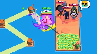 IQ 9999 BUZZ HYPERCHARGE CALCULATED vs UNLUCKY NOOBS 👎 Brawl Stars 2023 Funny Moments, Fails ep.1264