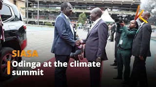 Odinga's presence at the African Climate Summit becomes a topic of discussion on the interwebs