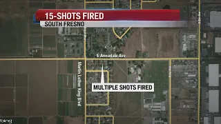Fifteen shots fired into a south Fresno home, police say