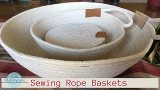 Gift Idea, Sewing Rope Baskets and Coasters