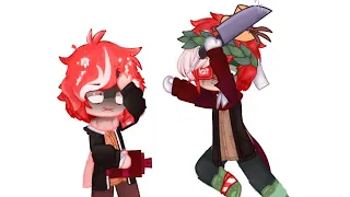 Austria met Liechtenstein. ||THERE IS CATERPILLAR COMING OUT OF YOUR EYEBALL MEME|| Countryhumans||