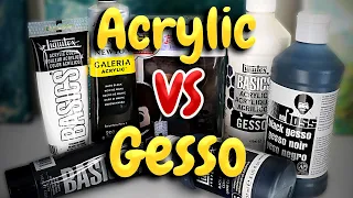 Acrylic Paint VS Gesso! Which Is Better For Prepping A Canvas?