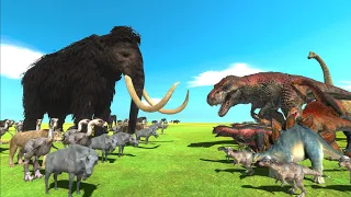 Big Update - Mammoth Destroy ALL Dinosaurs | Animal Revolt Battle Simulator