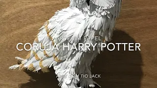 ARTE EM PAPEL: CORUJA HARRY POTTER - TRANSFORMANDO EM ARTE