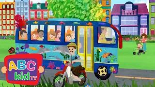Wheels on the Bus and Vehicles Version | ABC Kid TV Nursery Rhymes & Kids Songs