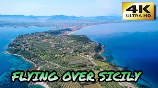 Flying over Sicily, Relaxing Music along with Beautiful Nature Videos  (4k UHD)