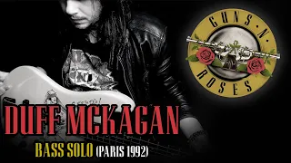 @gunsnroses DUFF MCKAGAN BASS SOLO (PARIS 1992)