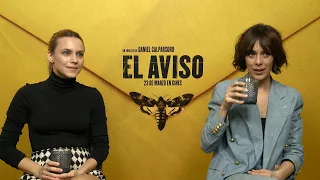 Aura Garrido y Belén Cuesta reflexionan de la película 'El aviso'