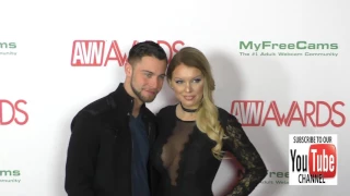 Kenzie Taylor and Seth Gamble at the 2017 AVN Awards Nomination Party at Avalon Nightclub in Hollywo