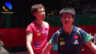 Chen Meng, Sun Yingsha, Wang Manyu - ITTF World Cup 2024 - training
