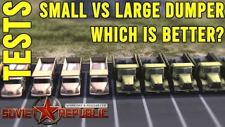 Which truck should you pick for which task? | Test  | Workers & Resources: Soviet Republic Tests