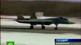 Sukhoi PAK-FA T-50 first flight video !.wmv