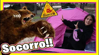 **BOSQUE ABANDONADO** ACAMPAMOS en #BOSQUEABANDONADO Nos Persigue  ¿ #OSOGIGANTE ? By Paula Blanco