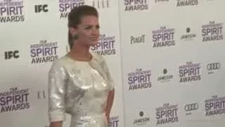 Stana Katic @ Spirit Awards 2012 - purple carpet [HD]