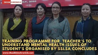 Training programme for  teacher's to understand mental health issues of student's organised by SSLSA