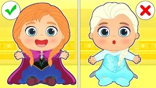 BABY ALEX AND LILY 🦌❄ Dress up like the Ice Princess and his Boyfriend | Cartoons for Children