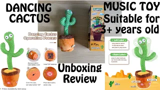 Dancing Cactus Music Toy Unboxing - Suitable for 3+ Talking Cactus with Lighting Singing Recording