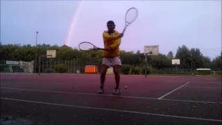 Taneční tenis pro dvě rakety a hejno racků - Tennis Dance for 2 Rockets and a Flock of Seagulls