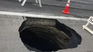 Main lanes of WB Highway 90 shut down after road collapses