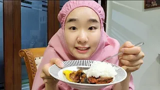 Hari pertama ikut puasa bareng keluarga🇮🇩 sahur~puasa~bukber 라마단 금식 브이로그