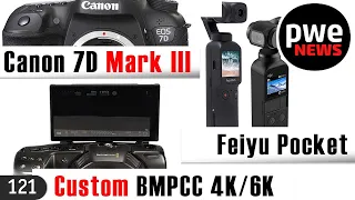 PWE News #121 | Canon 7D Mark III | BMPCC с откидным экраном | Sony a7S III, когда? | Патент Nikon