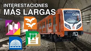 Las 15 Interestaciones MÁS LARGAS del Metro CDMX