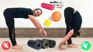 How to improve slope forward and become flexible 🤸 Myofascial release for legs and back ⭐  SLAVYOGA