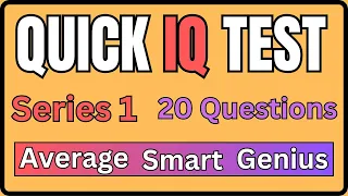 IQ Test Challenge: 20 Brain Teasers with Answers - Test Your Intelligence!  -  Series 1