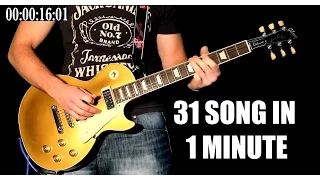 31 Rock Songs In ONE Minute