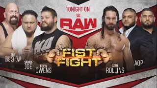 FULL MATCH - Big Show, Owens & Joe vs. Seth Rollins & The AOP – Fist Fight Match: Raw, Jan. 13, 2020