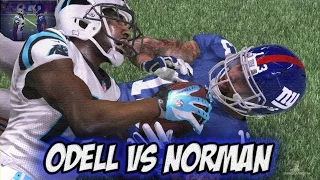 Odell Beckham Jr. vs Josh Norman FULL FIGHT MATCH UP! - Madden NFL 16 Gameplay