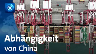 Sorge in der Wirtschaft: Große Abhängigkeit von China