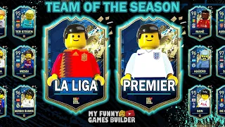 La Liga vs Premier League in Lego • TOTS FIFA 20 • Team Of The Season in Lego Football Film