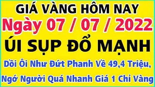 Giá vàng hôm nay 9999 ngày 7/7/2022 | GIÁ VÀNG MỚI NHẤT || Bảng Giá Vàng SJC 9999 24K 18K 14K 10K