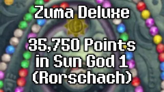 Zuma Deluxe - 35,750 Points from Practice Mode in Sun God 1 (Rorschach) [Former WR]